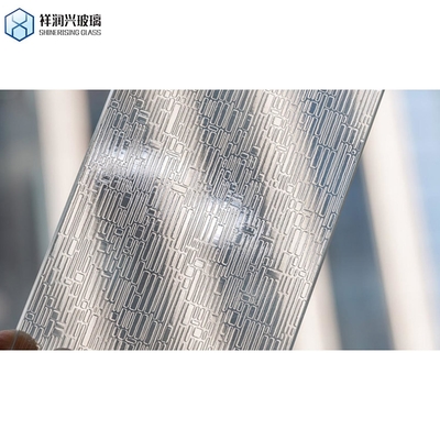3mm 4mm 5mm 10mm Vetro ghiacciato trasparente Moru Vetro a modello Tintato Decorativo Temperato Stretto Reeded Wave Fluted Building Glass