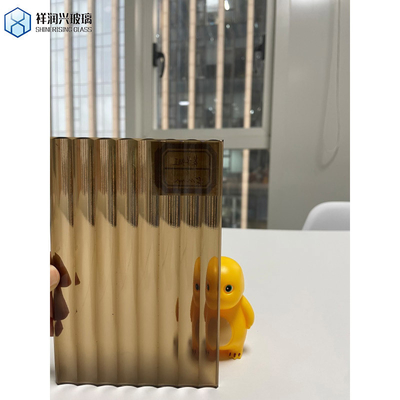 5mm 6mm 8mm Euro Bronzo Moru Flutato Vetro colorato Foglia Karatachi Modello Vetro galleggiante
