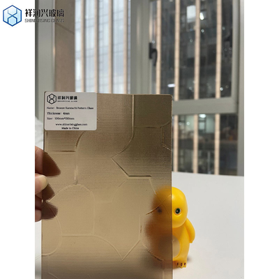 Vetro a galleggiamento trasparente 4 mm Vetro a modello di diamante in bronzo con certificato SGS