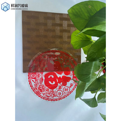 All'aperto 4mm 5mm 6mm Bronzo Fiore di Maggio Vetro con disegni con grandezza opzionale Single Roll