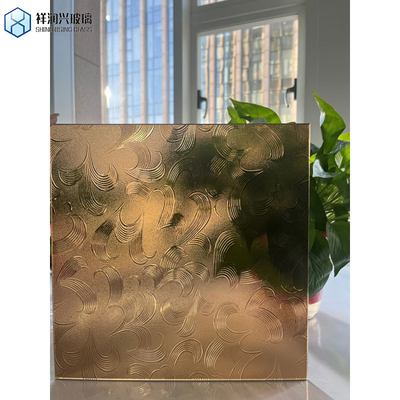 Dispositivo personalizzato 4/5mm Chiaro / Pioggia di bronzo / Modello di prodotto in bambù / Dimanda di vetro figurato