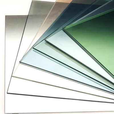Vetro temperato per la costruzione 3 mm-19 mm Grigio colorato trasparente Bronzo stratificato Tensilato