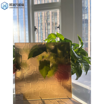 Vetro a modello di Nashiji temprabile in 3-8 mm colore verde chiaro blu bronzo per mobili
