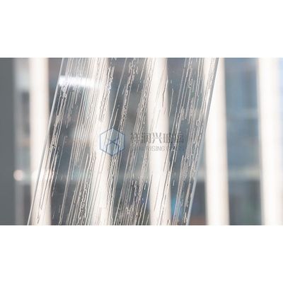 Colorato tessuto intaglio arte vetro muro decorativo con bordo e strati lucidati piatti