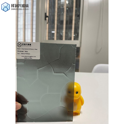 Flat Kiln Cast Tinted Tempered Glass Panel Decorative Glass in Multi Pattern Shapes