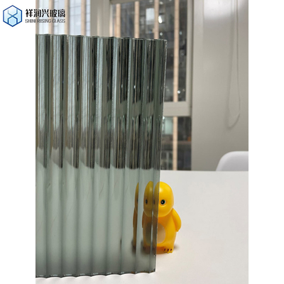 Flat Kiln Cast Tinted Tempered Glass Panel Decorative Glass in Multi Pattern Shapes