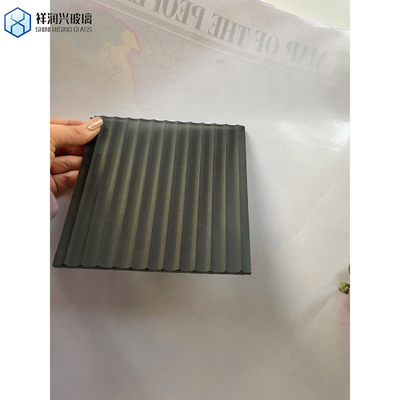 Flat Kiln Cast Tinted Tempered Glass Panel Decorative Glass in Multi Pattern Shapes