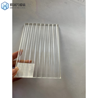 Vetro a forma bianca 5 mm Aqualite Grano Net Traingless quadrati irregolari Hishicross