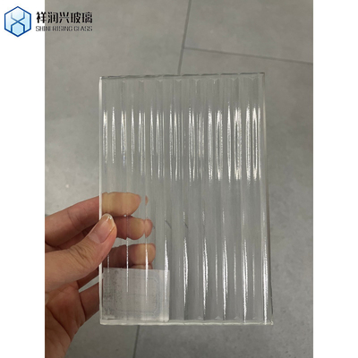 4mm Moru Flora Millenium Wave Diamond Rain Water Cube Low Iron Tempered Grade Patterned Glass per finestra