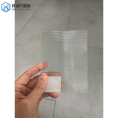 Piatto lucidato 5 mm acqualite vetro a disegno grano rete traingless quadrati irregolari Hishicross