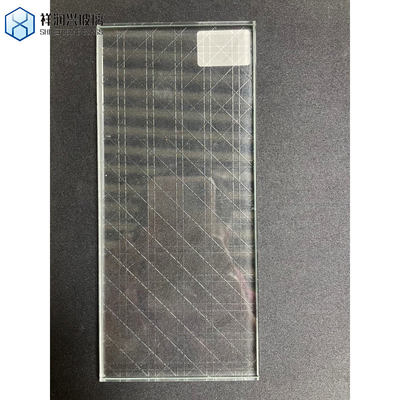 Piatto lucidato 5 mm acqualite vetro a disegno grano rete traingless quadrati irregolari Hishicross