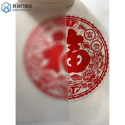 6mm 8mm 10mm 12mm Disegno personalizzato Figura Temperato Vetro Modello Begonia Vetro in rilievo
