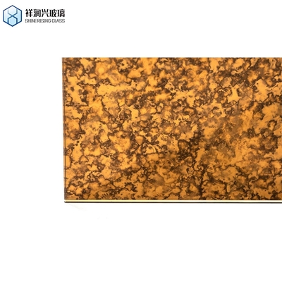 Rectangolo d'oro antico specchio vetro muro di mattoni specchio parete titoli 12X12 per strati domanda
