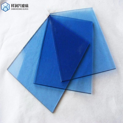 Vetro di costruzione colorato blu chiaro e verde scuro da 10 mm personalizzato per balcone a porte e finestre