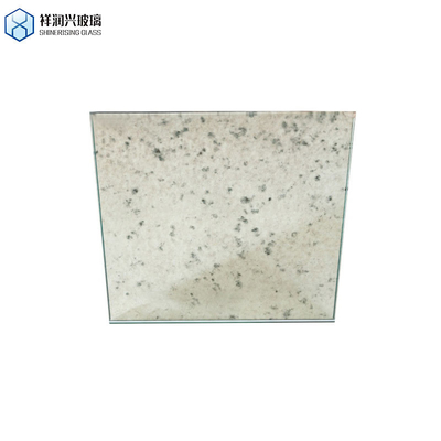 Finitura argento grande specchio antico con dimensioni personalizzate e vetro specchio colorato