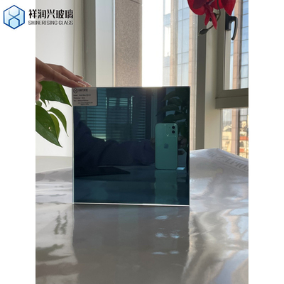 Flat Polished Edge 1mm-6mm Tinted Colored Silver Aluminum Glass Mirror Personalizzazione
