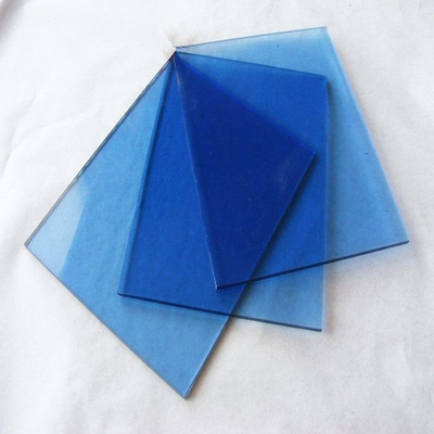 Vetro colorato 5mm 6mm 8mm riflettente blu verde tintato vetro temperato