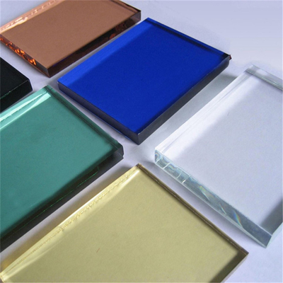 Vetro colorato 5mm 6mm 8mm riflettente blu verde tintato vetro temperato