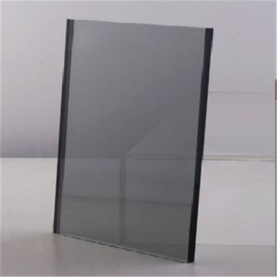 Vetro riflettente piatto lucidato in blu scuro bronzo e grigio per la costruzione di edifici