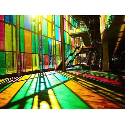 Direttamente dai produttori vetro colorato parallelo lamina di vetro riflettente temperata