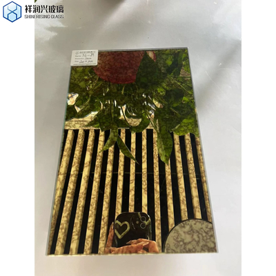 Decorazione architettonica murale di lusso Antico vetro specchio argento