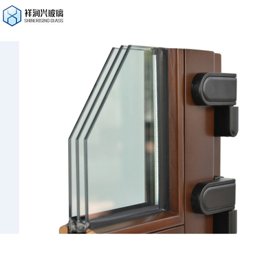 Qingdao Double Glazing Low E Coating Argon Gas Insulating Safety Glass per la costruzione di pareti a tenda