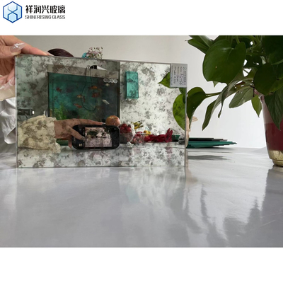 Flat Polished Edge Work Silver Smoky Bevel Antico Specchio vetro per hotel competitivo