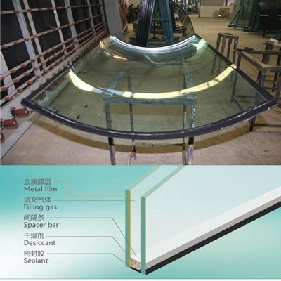 Unità di vetro isolante a doppio vetro stratificato per la costruzione Immobili mura di vetro