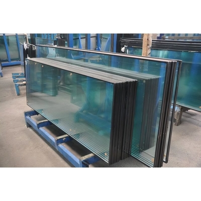 Flat Qingdao Tempered Coated Double Glazing Glass Isolato con persiane all'interno per finestra Triple Glass Isolated Wall