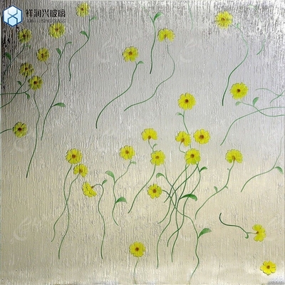 Vetro trasparente con disegni doccia con nervatura a piombo Vetro decorativo con texture chiare 5 mm