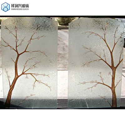 Architettura Art in vetro profondamente inciso Basketwoven Fused Cast Glass Fusing Art Glass 5