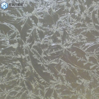 3-4mm Disegno Temperable Titanio Ghiaccio Fiore Acido vetro inciso Standard GB15763.2-2005