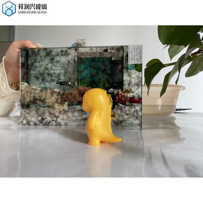 Rectangle Antico Specchio vetro per parete bagno ISO certificato e design alla moda