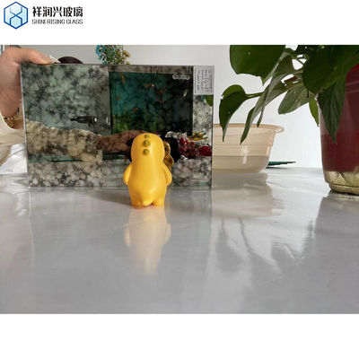 Rectangle Antico Specchio vetro per parete bagno ISO certificato e design alla moda