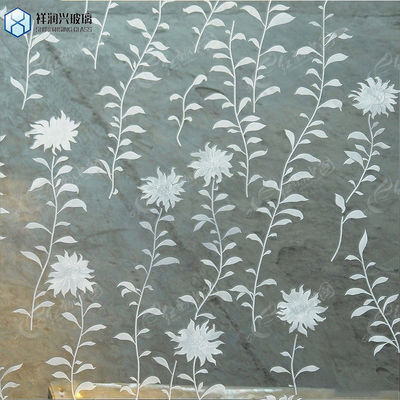 Vetro di ringhiera trasparente ed extra trasparente vetro laminato acido inciso con sabbiatura