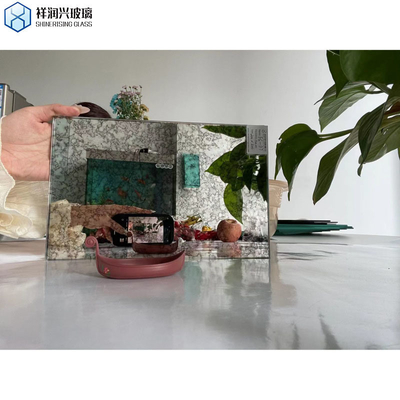 Homedecore argento antico specchio vetro con telaio di vetro e 5 anni di servizio post-vendita