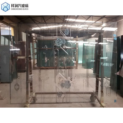 Parete divisoria in mattoni di vetro cristallino quadrato trasparente piastrelle di schermo solido