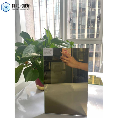 5 mm Champagne Gold Rose Grey Colored Glass Mirror Tiles for Decorative Wall Float Glass