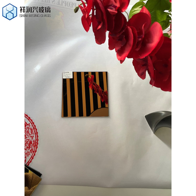 Fogli di vetro specchio colorato in bronzo per la decorazione degli edifici pannello di vetro singolo bagno
