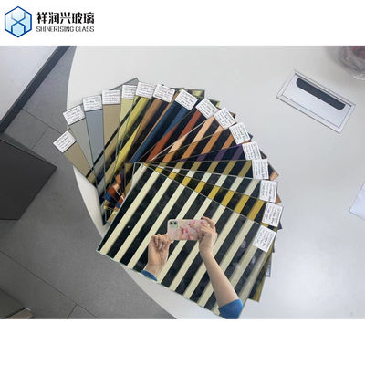 Vetro specchio temperato colorato colorato 6-16mm Vetro indurito su richiesta personalizzata