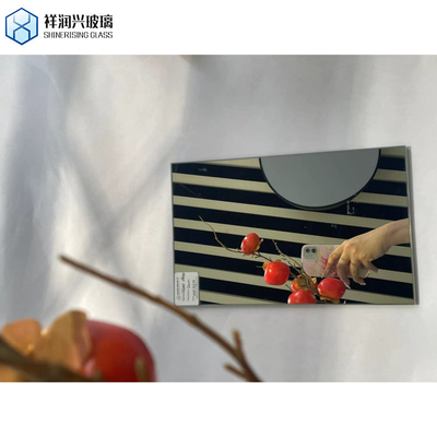 Decorazione per la casa Specchio decorativo colorato con bordo lucido piatto e vetro galleggiante