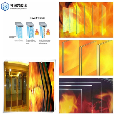 4mm porta del camino resistente al calore camino vetro in ceramica come richiesto del cliente