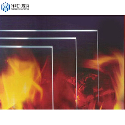 Vetro ceramico resistente al calore da 4 mm per stufe a legna ISO certificato GB15763.2-2005 Standard