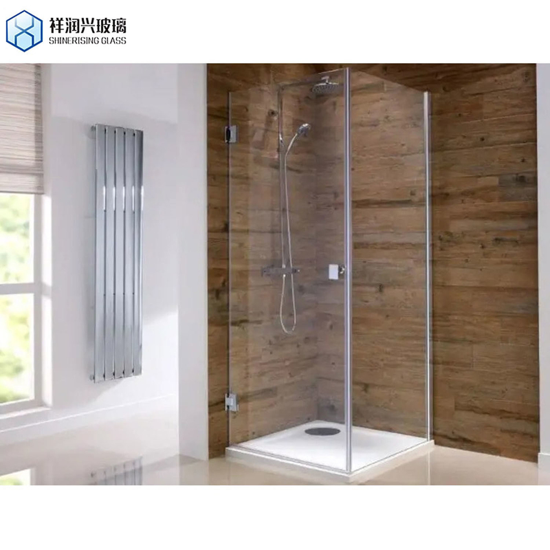 Richiesta personalizzata GB15763.2-2005 Porta doccia rettangolare in vetro temperato per bagno domestico