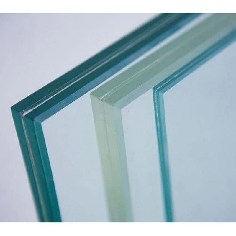 Vetro piatto laminato temperato per piscina in design galleggiante blu chiaro verde grigio