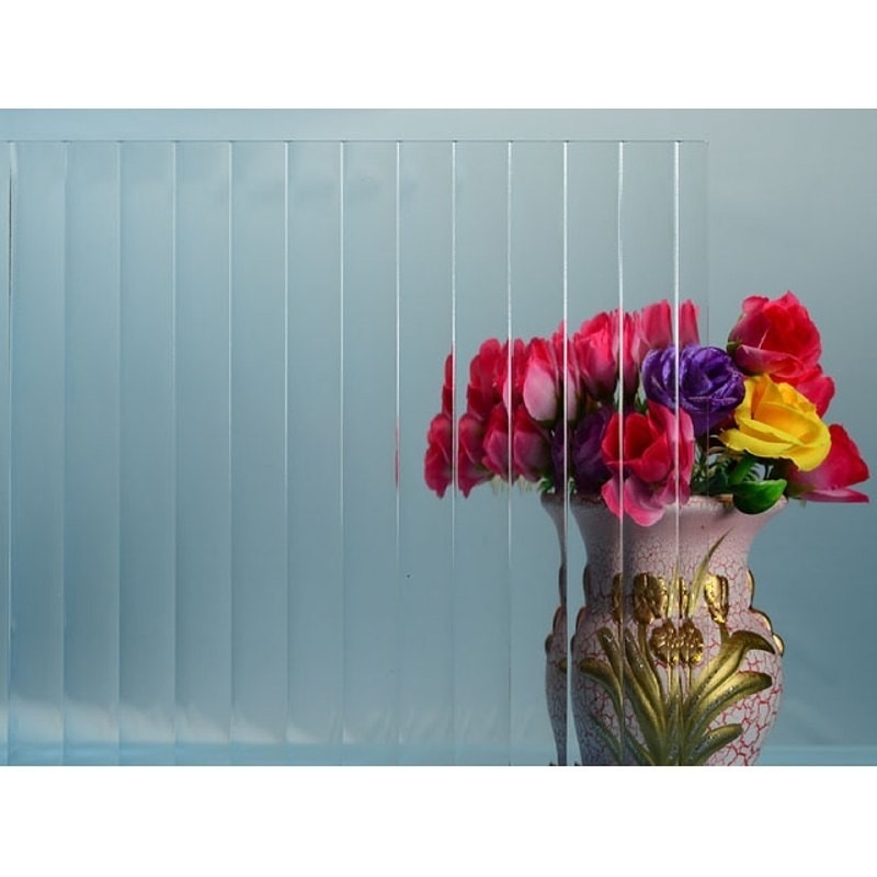 Vetro Decorativo Acido inciso Modello trasparente Vetro ghiacciato 2134X3300mm Piegato