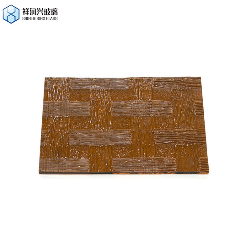 Vetro a disegno marrone a colori solidi 3 mm 5 mm 1830*2440 stile belga piatto