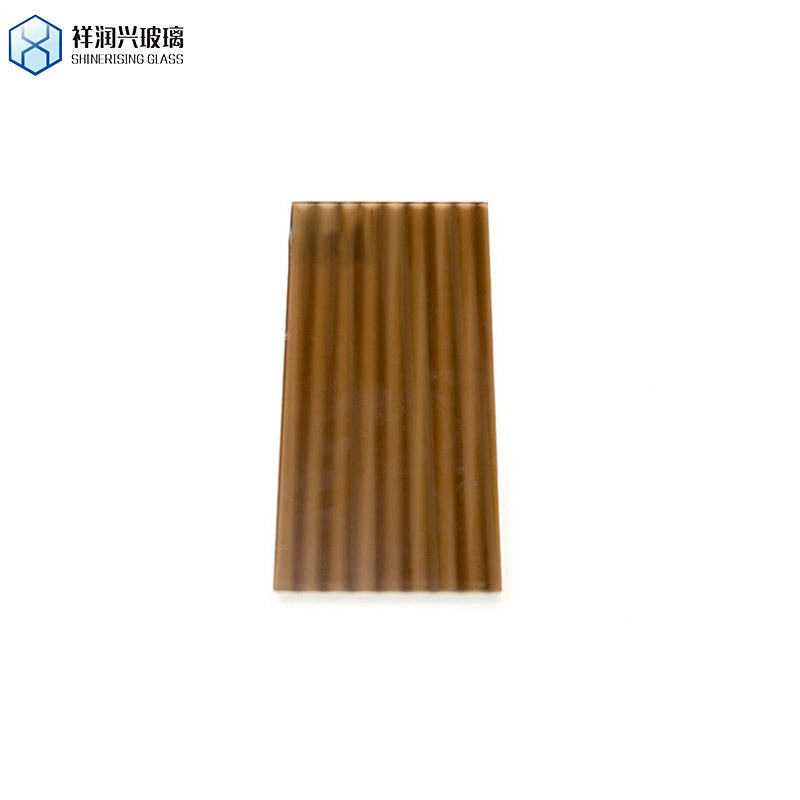 Certificato ISO 3mm-8mm di bronzo chiaro Karatachi Qingdao Mistlite Flora Fluted Pattern Glass