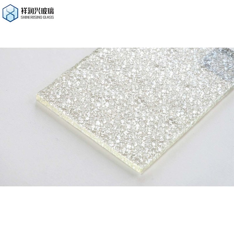 4mm 5mm 6mm vetro a disegno a colori chiari/vetro a disegno tessuto Flat polished edge work