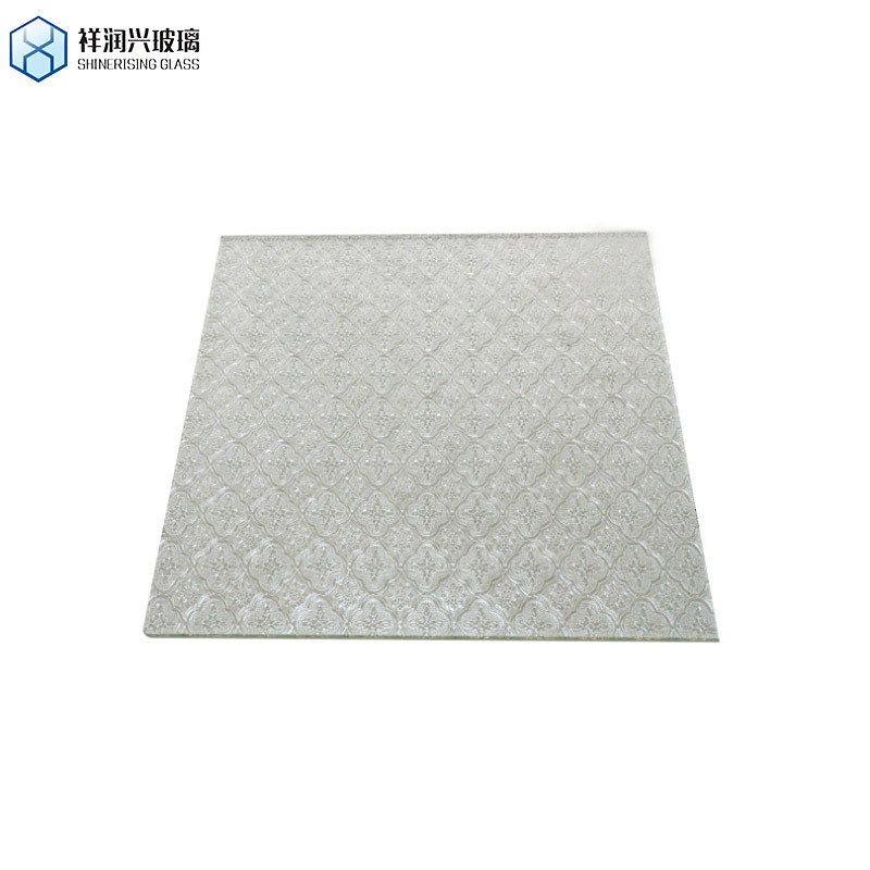 Vetro trasparente a modello Flora 3mm 4mm 5mm per finestra del bagno da Chinhilla Glasschina